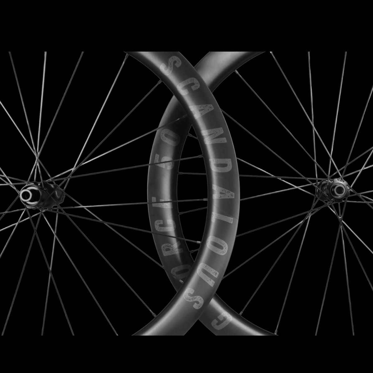 Scadalous G-Force 50mm Gravel wheelset full cermaic